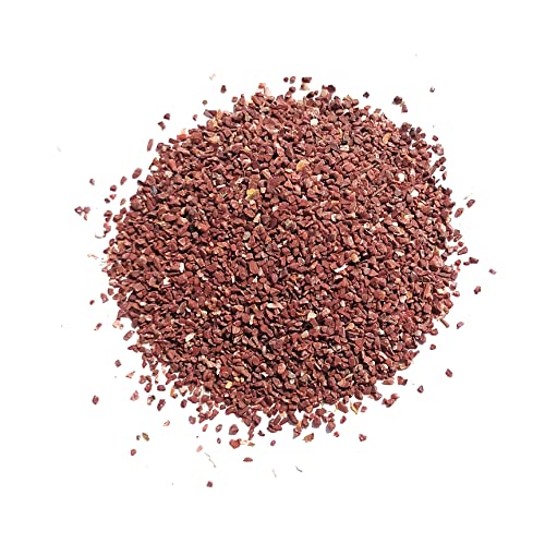 Jaspe rouge grossier écrasé 5000 carats Medium pour travaux d'art