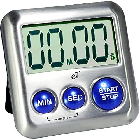 Elegant Digital Kitchen Timer Stainless Steel by eTradewinds Cover