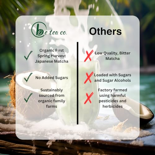 Té Matcha Latte Coco Orgánico 24 Servings miniatura 5