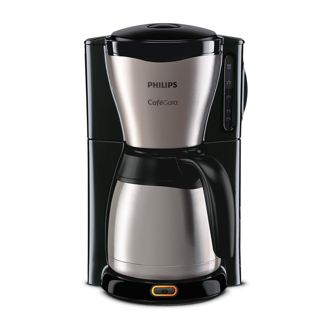 Philips Filterkaffeemaschine – 1.2-Liter-Thermoskanne & Fackelmann Silberton Dauerkaffeefilter Nr. 4, Permanent Filter aus Edelstahlgewebe