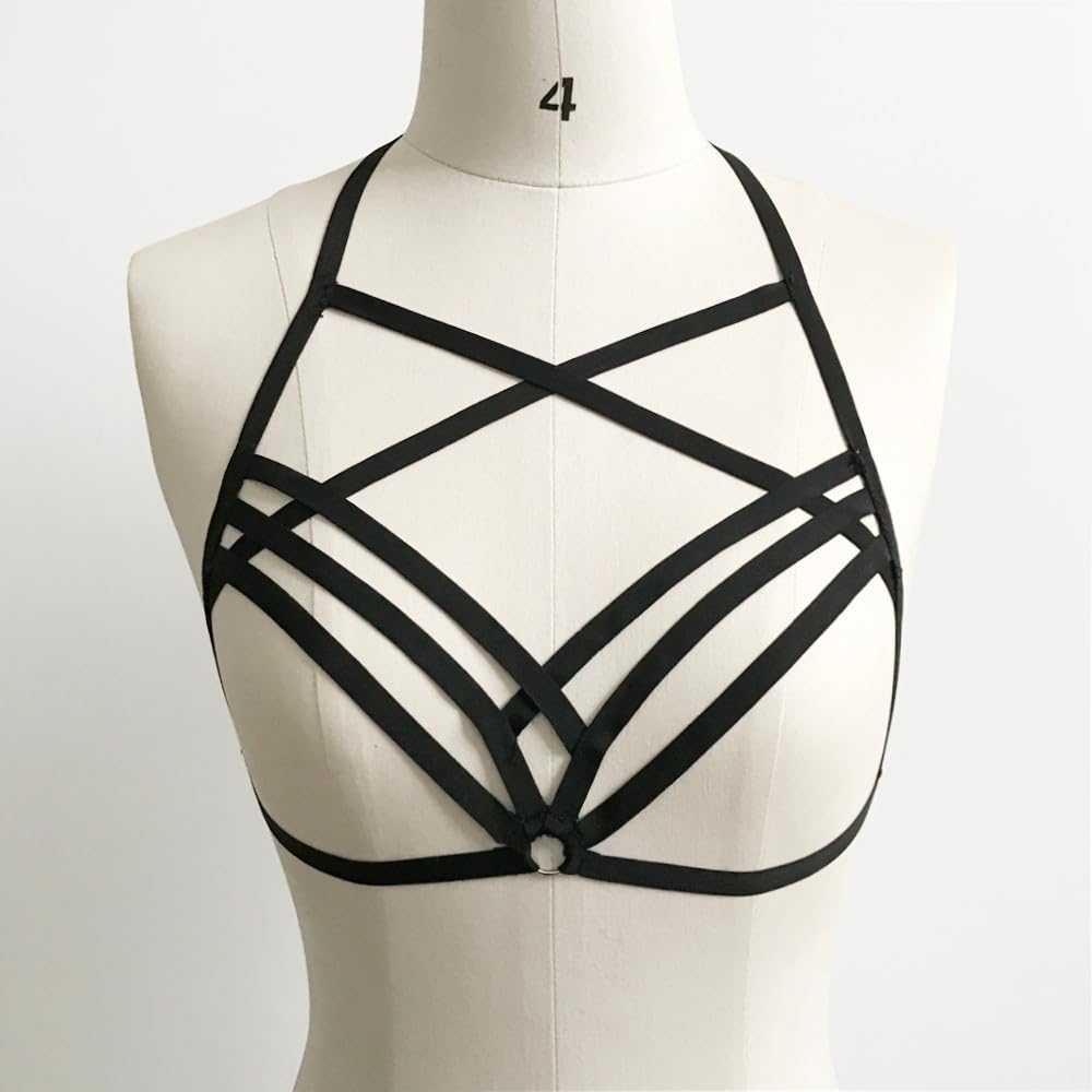 Lingerie sexy biancheria intima sexy Set gabbia Strappy Top Reggiseno Estensivo Bende Donne Reggiseno Elastico Sexy Bustiere Lingerie Sexy Uomo