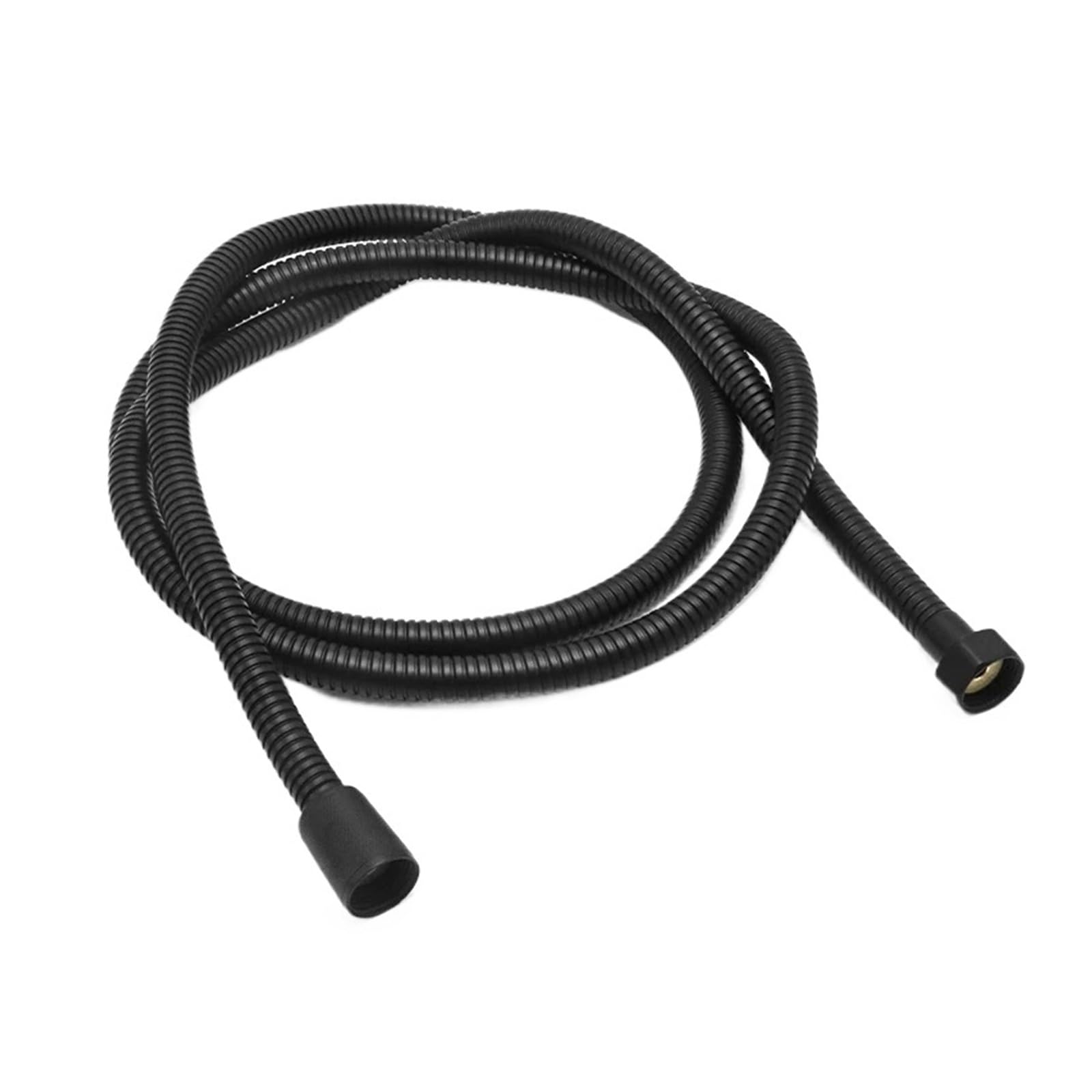 Luoaxinn Color3 Stainless Steel Corrugated Pipe 2/2.5/3.0M 304 Stainless Steel Encrypted Shower Hose Matte Black Flexible Tube Bathroom Chrome Plated Brushed Nickel Pipe(,2.5M)