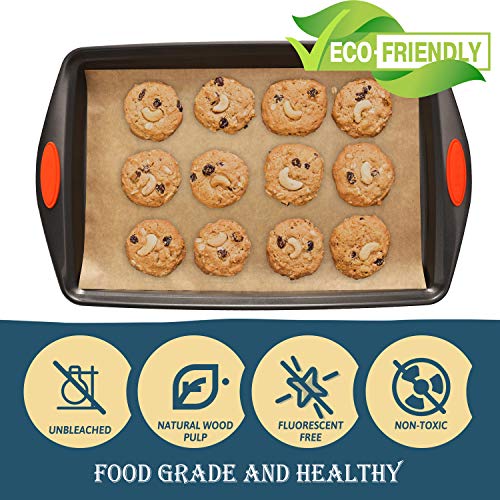 Image of Hiware 200 PCS Parchment Paper Baking Sheets 9x13 IN, Precut Non-Stick Parchment Paper for Baking, Cooking, Grilling, Frying and Steaming - Unbleached, Fit for Quarter Sheet Pans