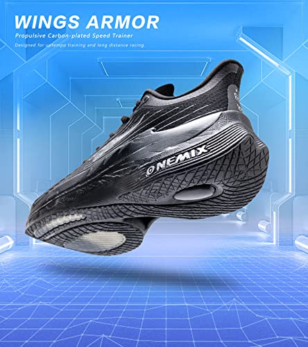 Image of ONEMIX Mens Marathon Running Racing Shoe Lightweight Breathable Road Running Shoes Training Tempo Sports Trainer Wings Armor
