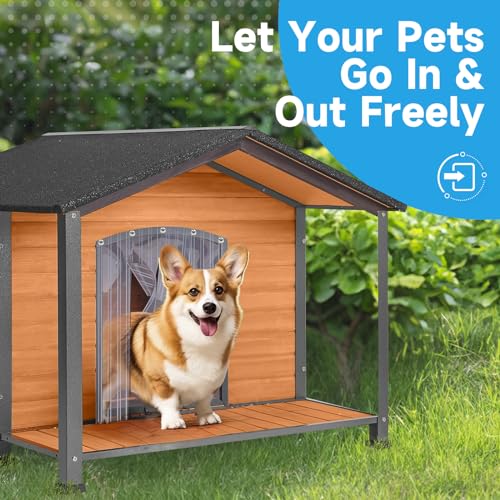 Canine Home Door Flaps 8 FT x 12 in, 0.12 in Thickness Clear PVC Plastic Canine Door Flap Pet Door Substitute Flaps, Canine Door Strips for Doggy Door,Kennel Door,Pet Home Canine Home Door Flaps 8 FT x 12 in, 0.12 in Thickness Clear PVC Plastic Canine Door Flap Pet Door Substitute Flaps, Canine Door Strips for Doggy Door,Kennel Door,Pet Home