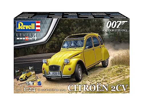 Revell Gift Set 05663 James Bond 007 for Your Eyes Only Citroen 2 CV, 1:24 Scale Unbuilt Plastic Model Kit, With Accessories & Poster - Image 2