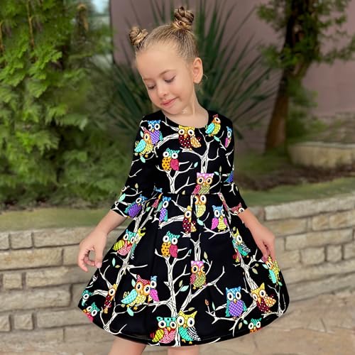 Sunny Fashion Girls Dress Satin Butterfly Hydrangea Flower Printed Size 5-122