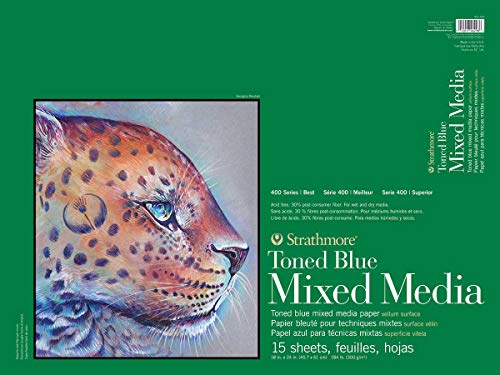 Strathmore 400 Series Toned Blue Mixed Media Pad, 18