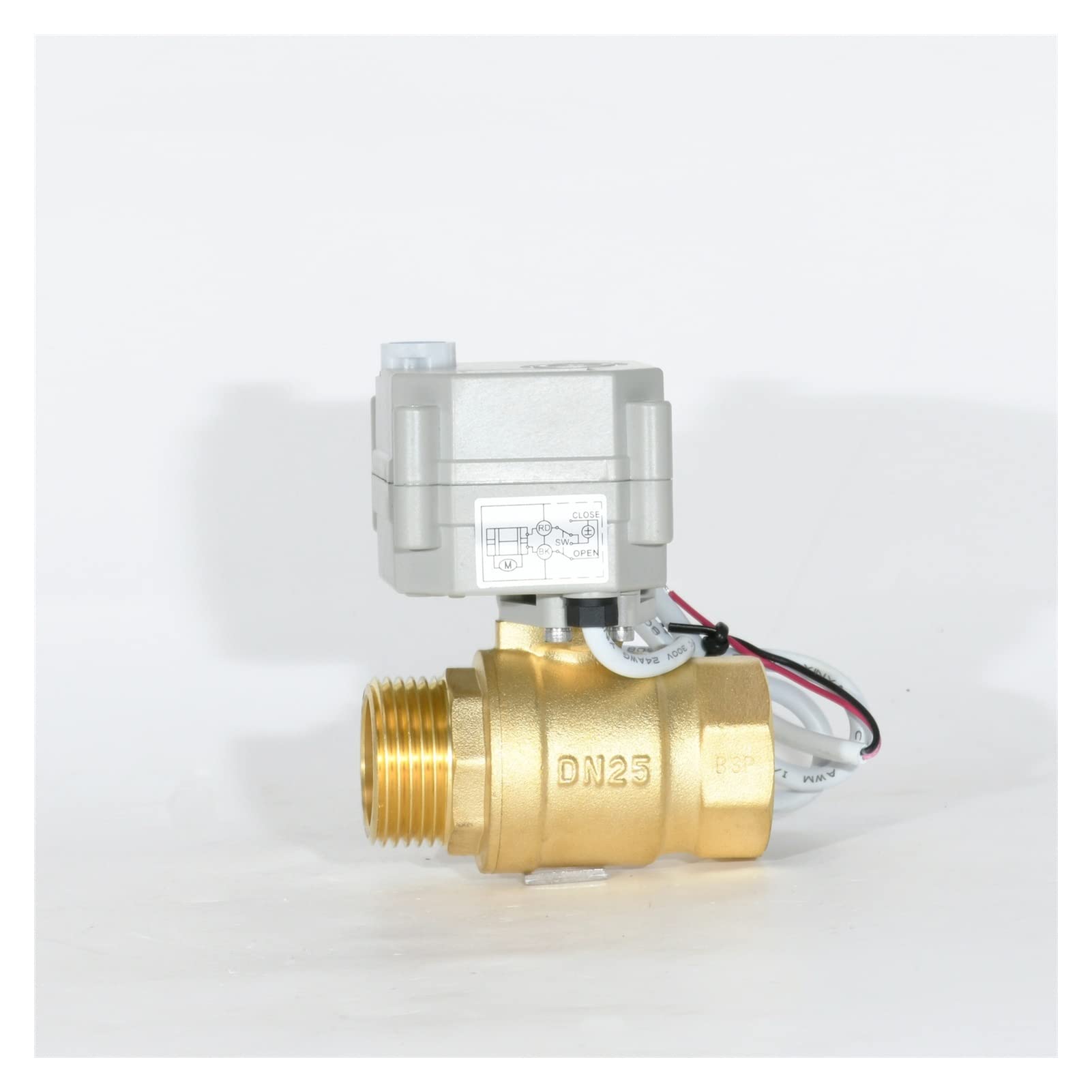 1" DN25 Drain Valve (CR301/DC5V) - Brass Air Compressor