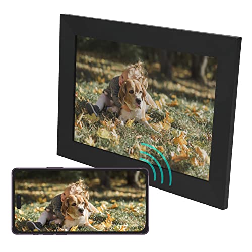 Cadre photo numérique WiFi 10 tactile avec alerte photo et carte mémoire