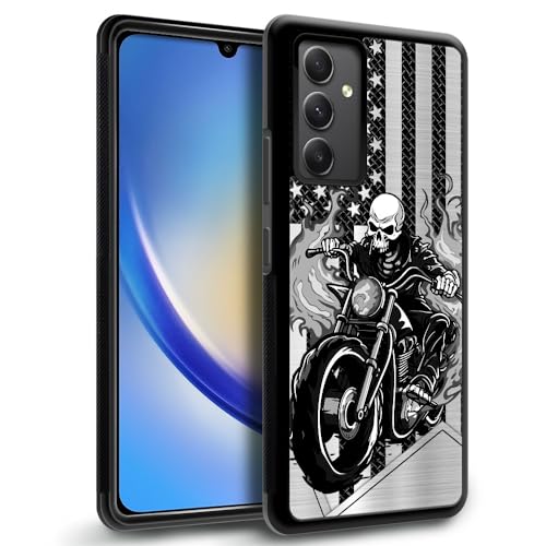 TnXee Case Compatible with Samsung Galaxy A54 5G,Retro American Flag Cross Galaxy A54 5G Cases for Boys,Four Corners Shockproof Non-Slip Soft TPU Case Compatible with Samsung Galaxy A54 5G 6.4-in