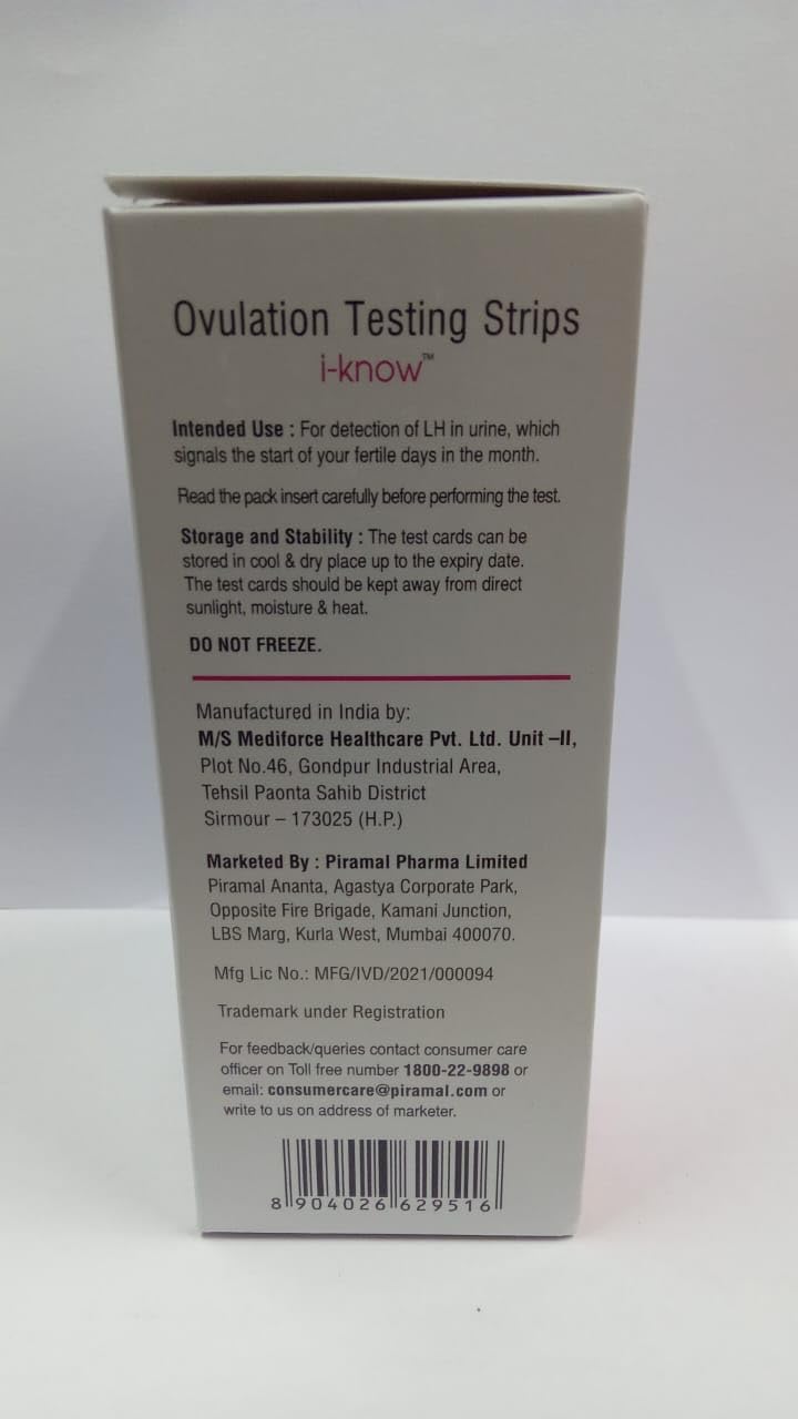 I-know Ovulation Testing Strips for women - 5 count, Pack Of 2 2