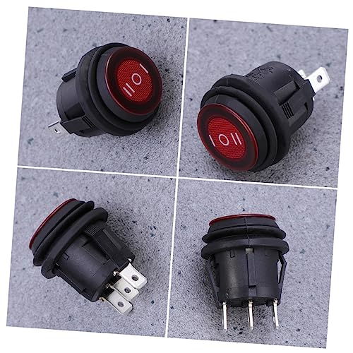 Vaguelly Boating Toggle Switches Waterproof Spdt Toggle On/Off 10 000 Cycle Plastic Button for Auto