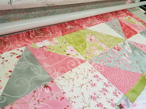 Full Line Stencil - Whimsical Garden - Edge to Edge Stencil, Continuous Line Template for Free Motion Quilting, Domestic Machine Quilting, Hand Quilting, Long-Arm Quilting (45002)