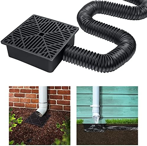 YOTODY Gutter Downspout Extension,Upgraded No Dig Catch Basin Low ...