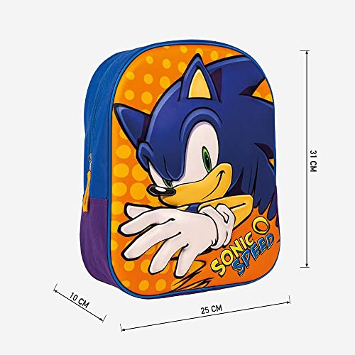 CERDÁ LIFE'S LITTLE MOMENTS Sonic plecak dziecięcy, Modny. 1 sztuka, Estándar