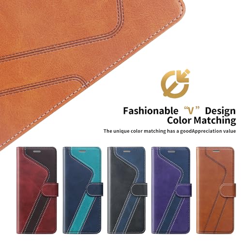 Étui portefeuille iPhone cuir premium de qualité supérieure résistant aux chocs - 7