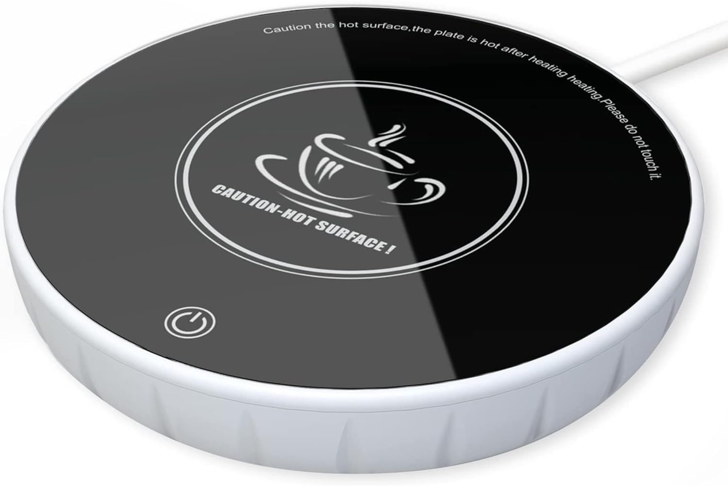 Smart Coffee Mug Warmer with Auto Shut Off for Home Office Desk Use,Touch Control Tech Safety and Smart Temperature Settings for Coffee, Milk, Tea, Water (White)