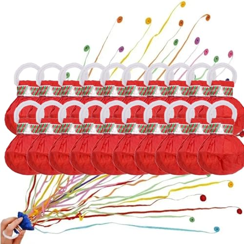 Lanzadores de Confeti de Papel Sin Residuos. Petardos Coloridos con Forma de Globo. Fáciles de Usar. Ideales for Celebraciones, Entradas Nupciales, Cumpleaños y Ceremonias de Graduación.(20)