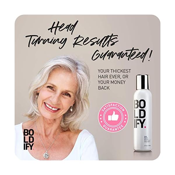 BOLDIFY-3X-Biotin-Hair-Thickening-Serum-Get-Thicker-Hair-Day-One-Natural-3-in-1-Hair-Retention-Leave-In-Conditioner-Plumping-Blow-Out-Treatment-Healthy-Looking-Hair-Growth-8oz Boldify Hair Thickening Serum - Hair Thickening Products for Women - Instant Hair Thickener - Natural 3-in-1 Hair Volumizer for Fine Hair, Leave-In Conditioner, & Plumping Blow Dryer Treatment - 8oz