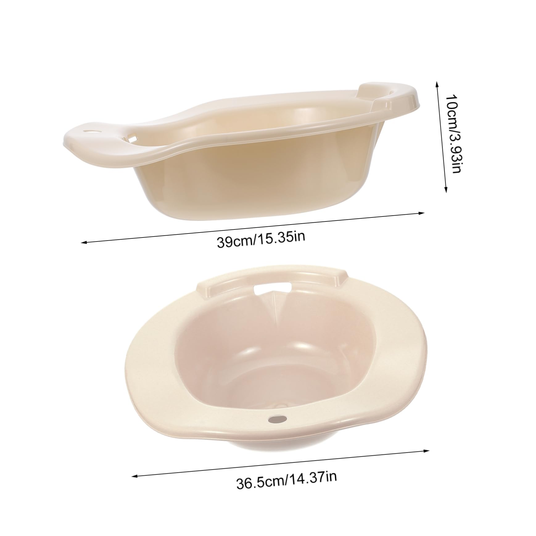 Gogogmee 1pc Bidet Foldable Bath Tub Postpartum Care Kit Toilet Sitz Bath Hemorrhoids Postoperative Care Basin Pumice Stone for Feet Spray Steam Kit Bath Seat Basin Sitz Bath for Pp Beige