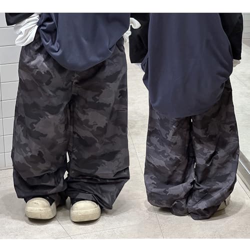 Baggy Jeans Kids Camo Loose Fit Camouflage Wide Leg Jeans Hip Hop Streetwear Baggy Pants Boys Black Grunge Cargo Skater2