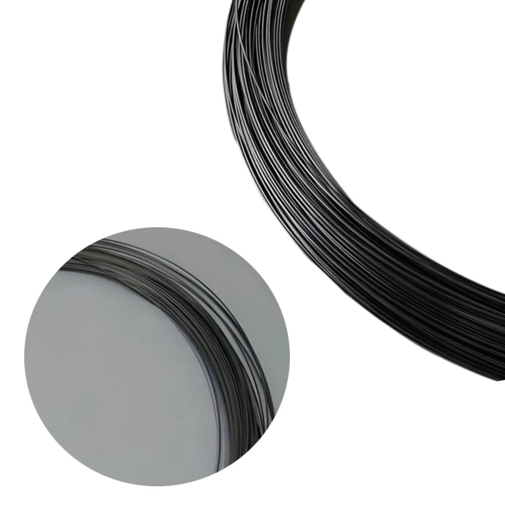 Fil de tungstène à 99 % de haute pureté, diamètre de 0,2 mm, fil de tungstène métallique, fil d'électrode de chauffage électrique, convient pour la fabrication de machines (2 m)
