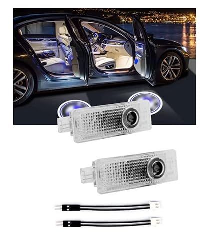 Projecteur Logo Porte Voiture Car LED Projecteur 2PCS Car Logo Projection LED Projecteur Porte pour X1/X2/X3/X4/X6/3/4/5/6/7/Z/GT/M2/M3/M4/M5 séries 63312468386 Lampe lumière bienvenue Cover