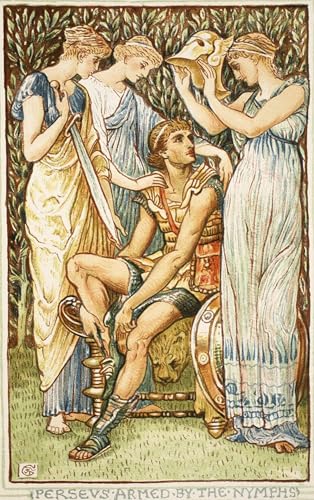 Impression d'art Persée armé par les nymphes Walter Crane 60x90