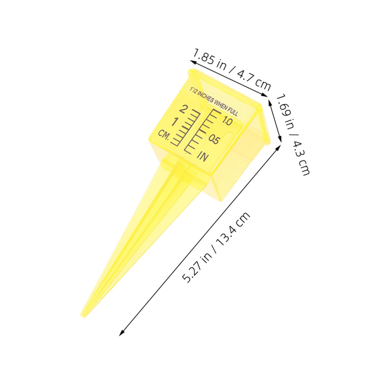 VICASKY Rainfall Measurement Cylinder Sprinkler Water Gauge Lawn Rain Gauge Outdoor Garden Tool Accurate Reading