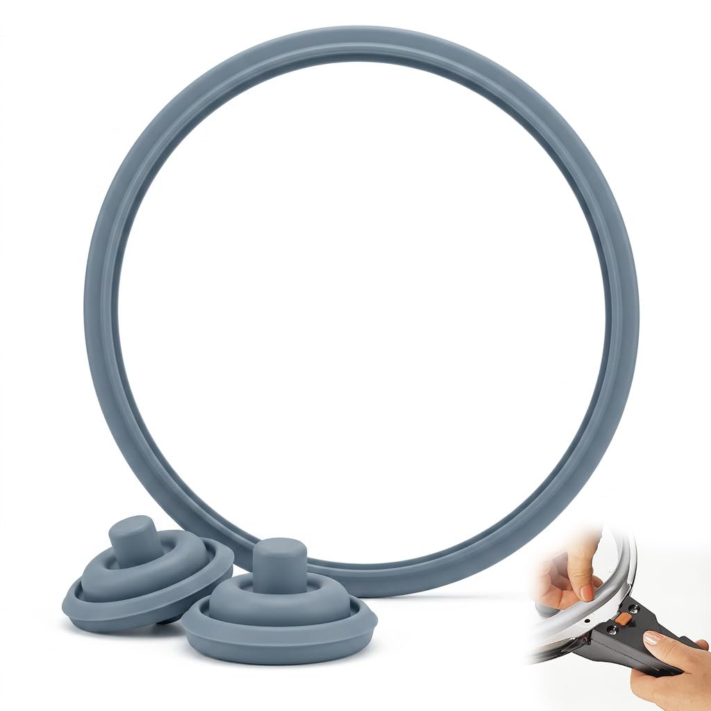 Junta de Goma Olla WMF Perfect y Perfect Plus Ø22 con 2 Válvulas Repuestos Silit Sicomatic 3L 4,5L 6,5L 8,5L