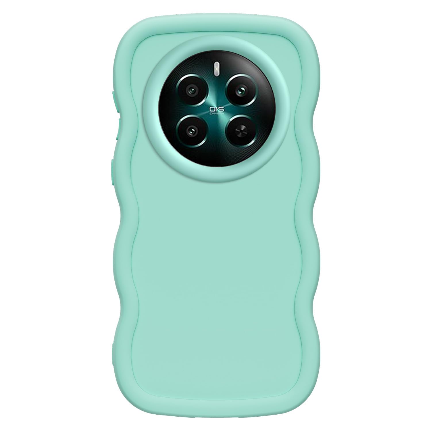 PanXCase Cover per Realme 12 5G / Realme 12x 5G - Custodia Silicone Sottile Elegant Disegni Morbida Leggera, Protezione Fotocamera Antiurto Antigraffio Case (Verde