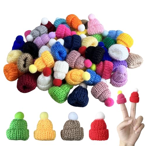 Thalire 52 Stück Mini Mützen Gewebte Mütze, 26 Colors...
