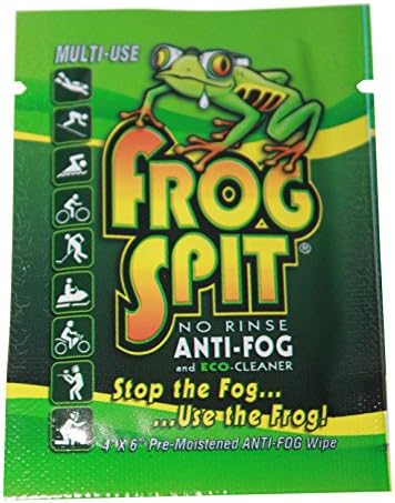 Frog Spit No Rinse Anti-Fog Wipes Eco Friendly- Made in America (Pack of 12)