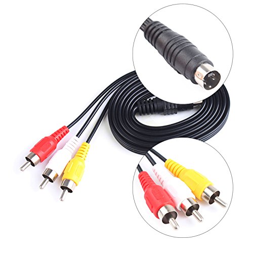 Bren SL 4Pin S-Video to 3 RCA TV AV Cable Wire Connector for PC TV DVD Laptop 1.5M 5FT