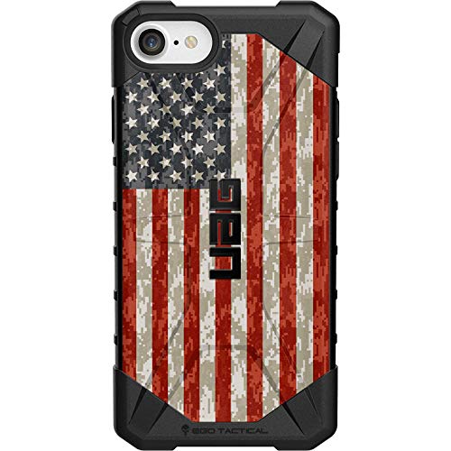 Ego Tactical Limited Edition - Authentic UAG Urban Armor Gear Case for Apple iPhone SE (2nd Gen-2020), 8, 7, 6s, 6 (Standard 4.7")Â - Digi Camo US Flag Color Reversed