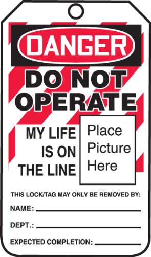 Lockout Tag Danger évitez les accidents de maintenance grâce au marquage photo LOTO