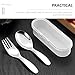 ORFOFE 316 Stainless Steel Toddler Fork and Spoon Set Kids Utensils for Learning to Eat Dishwasher Safe Thickened Design for Infants and Toddlers