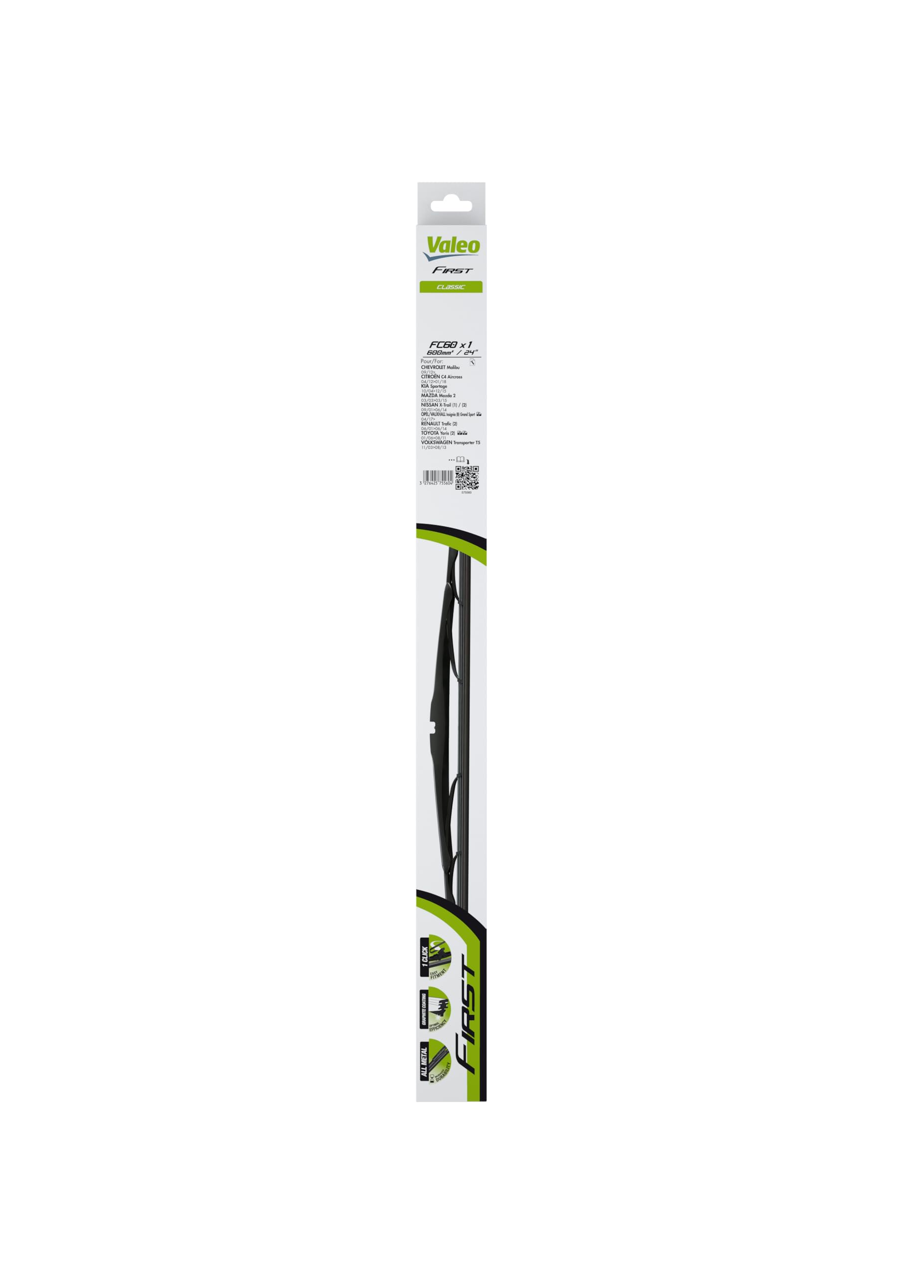 VALEO-OE 575560-OE Wiper Blade for ,BMW,CHEVROLET,CHRYSLER,CITROËN,DAEWOO,DODGE,