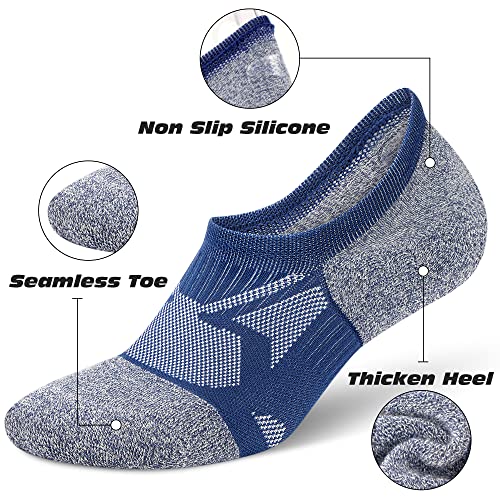 Gonii No Show Socks Men and Women - Running Athletic Compression Low Ankle Socks 5-6 Pairs2