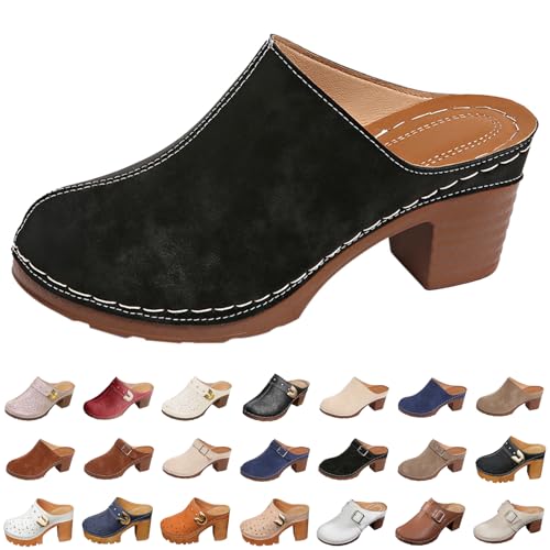 sandales orthopédiques femme Sabots pour Femme avec Talon Bloc Mules Orthopédiques Chaussons Confortables Pantoufles Été Légère Respirantes Chaussures...