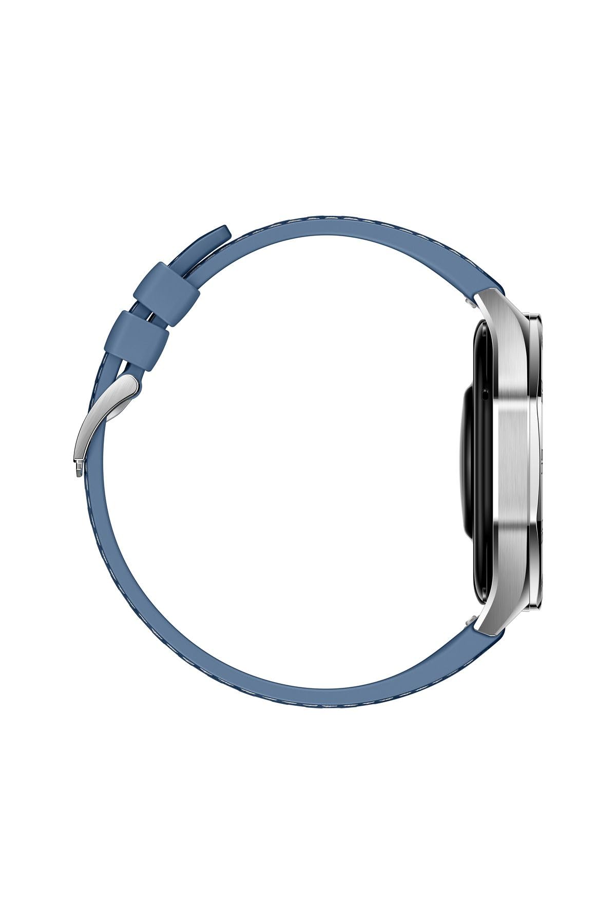 HUAWEI WATCH GT 5 46 mm Smartwatch, ostre krawędzie, zupełnie nowe sporty biegowe i rowerowe, śledzenie zdrowia, żywotność baterii do 14 dni, kompatybilny z iOS i Android, niebieski
