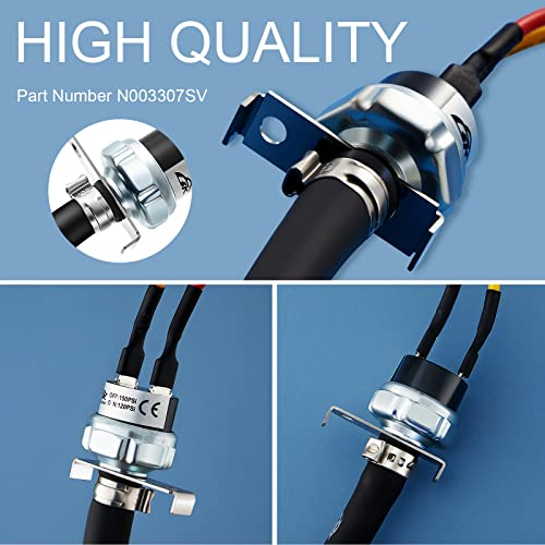Image of Flutesan Air Pressure Switch Air Compressor 70-180 PSI Pressure Controller 120V AC Switch(Compatible with N003307sv,120-150 Psi)