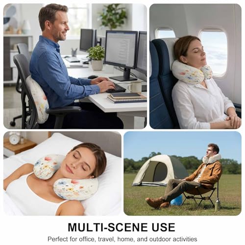 Almohada viscoelástica 29x29 cm para cuello portátil miniatura 6