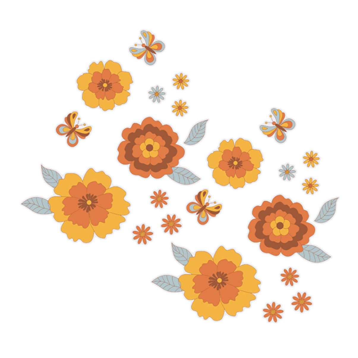 DOITOOL 10 Set adesivi murali rimovibili adesivi cameretta wall sticker staccare e incollare la carta da parati farfalle adesivi decorativi da parete arredamento per ufficio primaverile