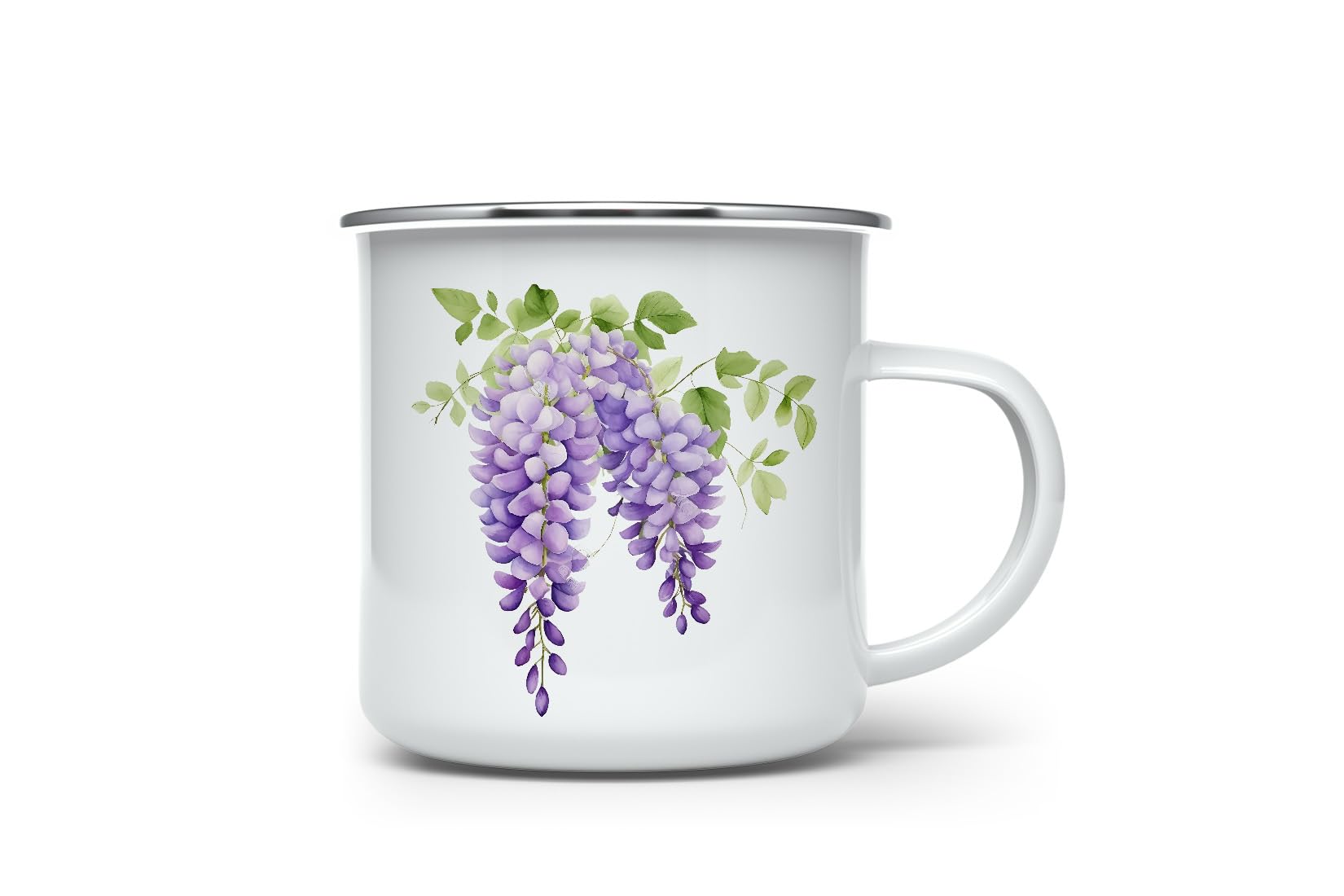 MAXIKIWI - Durable Enamel Coffee or Tea Camping Mug for Indoor Outdoor Use - Gardening Collection - 350ml