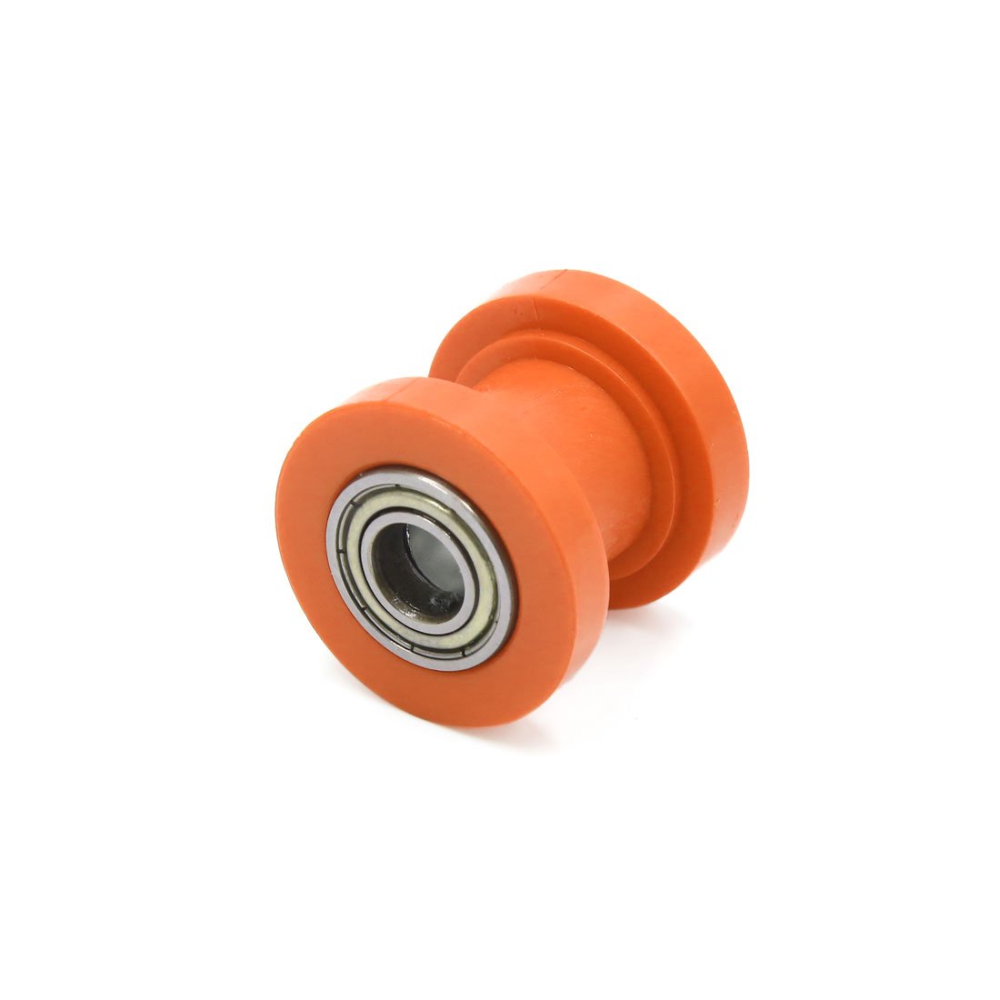 Rouleau Tendeur De Chaîne 8mm Orange - Galet Guide Poulie Pour Moto, Vélo, ATV, Street Bike Universel, Robuste Et Durable