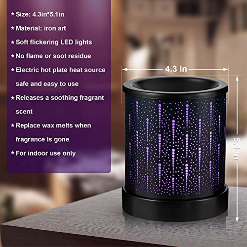 Maxwiner Wax Melt Warmer For Scented Wax With 7 Colors Lighting Oil Lamp Wax Burner Candle Melt Warmer For Fragrance Home Decoration, Gifts #TOP5