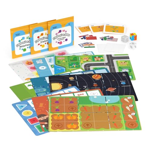MatataStudio Erkundungskarte für Tale Bot & Coding Set, Naturwissenschaften, Mathematik, Sozialkunde, Wissenschaftsset für Kinder zum Erlernen von Naturwissenschaften, Mathematik, Sozialkunde