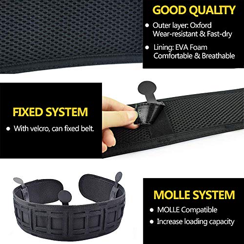 Actionunion Tactical Battle Belt Set Airsoft Molle Belt Slim War Belt #TOP4